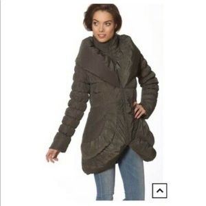 Ciao Milano Goose Down Olive Puffer Coat